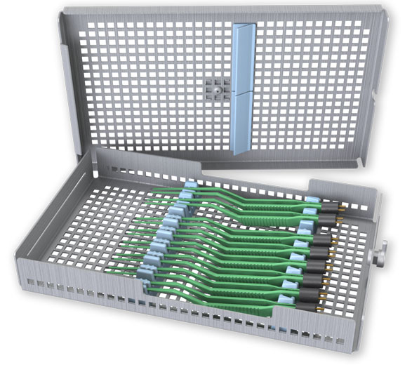Eight Forceps Module Tray with Cover