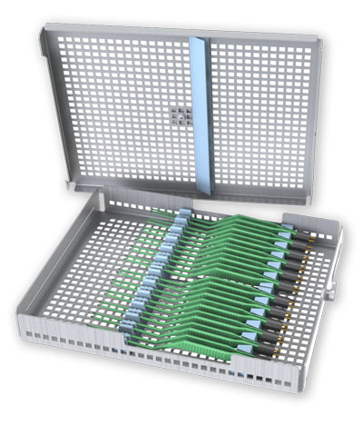Twelve Forceps Module Tray with Cover